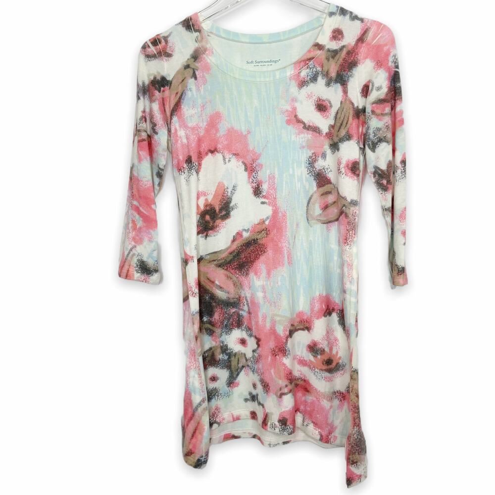 Soft Surroundings Long Tunic Tee Sz S